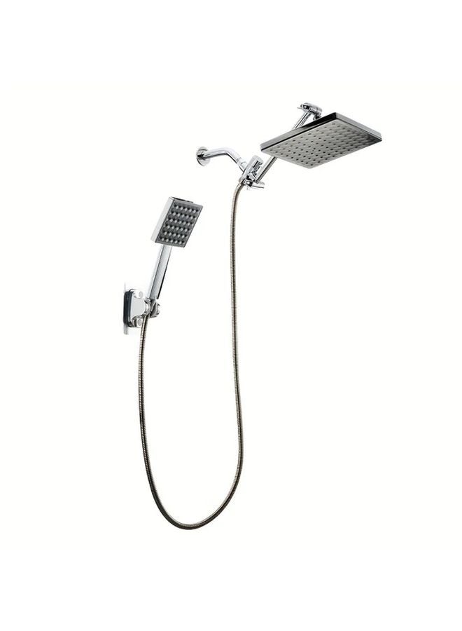 Golden Shower Head Combo Set With Adjustable Arm And 7 Setting Handheld - Image 4